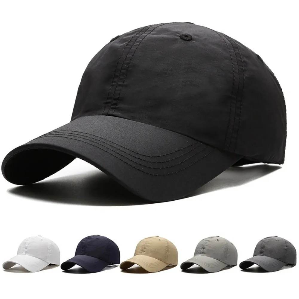 

Fashion Accessory Big Baseball Cap Quick Drying Adjustable Peaked Cap Breathable Gorros Outdoor Sport