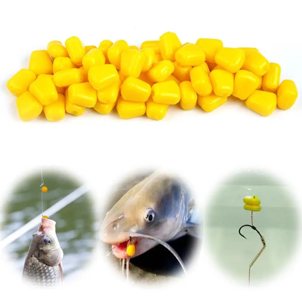 

200pcs Simulation Fake Soft Baits Silicone Material Corn Fishing Lures Floating Baits With Nice Scent Fishing Accessories