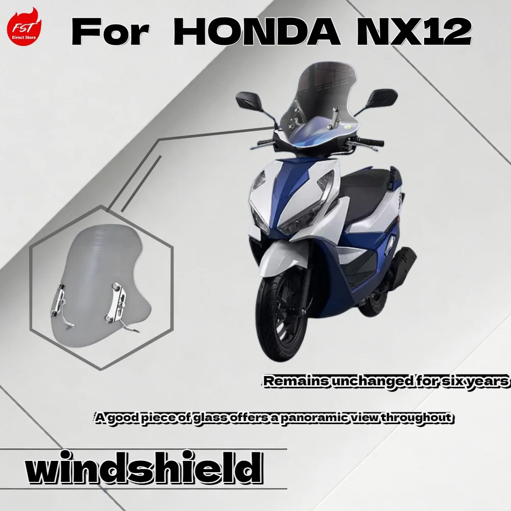 For Wuyang Honda NX125 Scooter Dedicated PC Front Windshield Explosion-proof Windproof Rain Protective Modified Parts