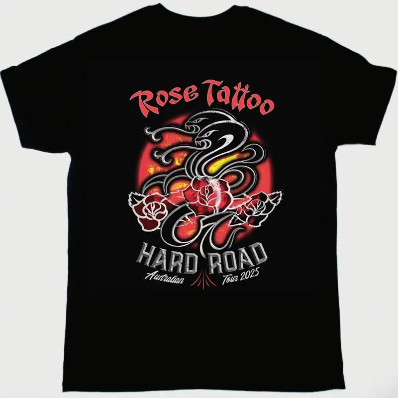 Rose Tattoo Rock'n'Roll Band 2025 T-Shirt Baumwolle S 4XL LI1611