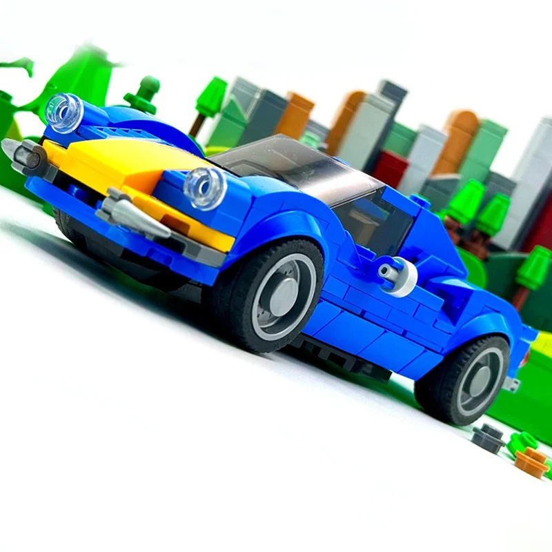 

Speed Racing Car Model MOC Building Bricks Classic Two-Door Sports Car Modular Technology Children Holiday Gifts Assemble Toys