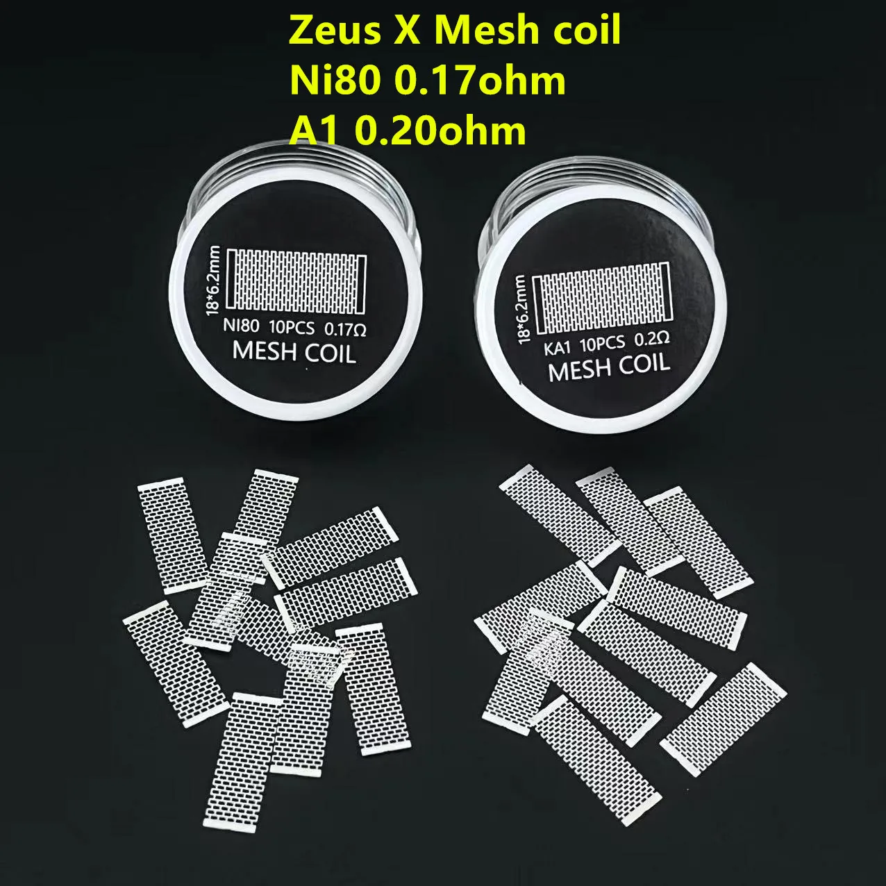 Zeus X Mesh Coil Ni80 0.17ohm A1 0.20ohm Meshwork Coil 10PCS/20PCS /30PCS