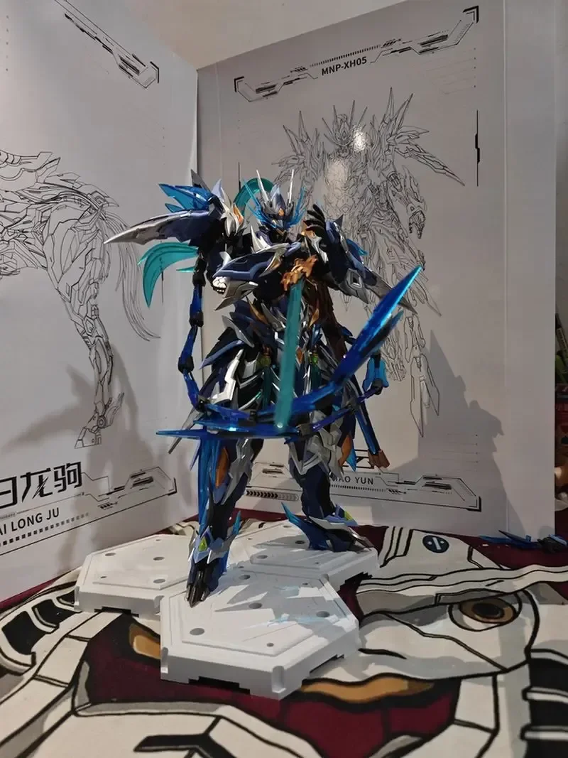 

В наличии: Коллекционная модель Zhao Yun Building Mecha Motor Nuclear National Innovation с высокой степенью артикуляции, на сплавной раме, с подставкой