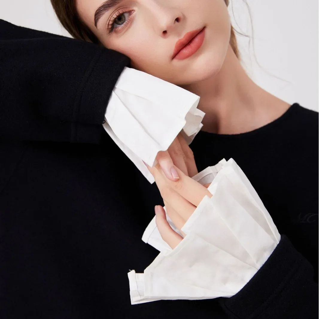 Fashion Shirt Fake Sleeve for Women Suit Blouse Tops Detachable Cuf Blouse Tops False Sleeve Cuff Neckwear Clothese Accessories