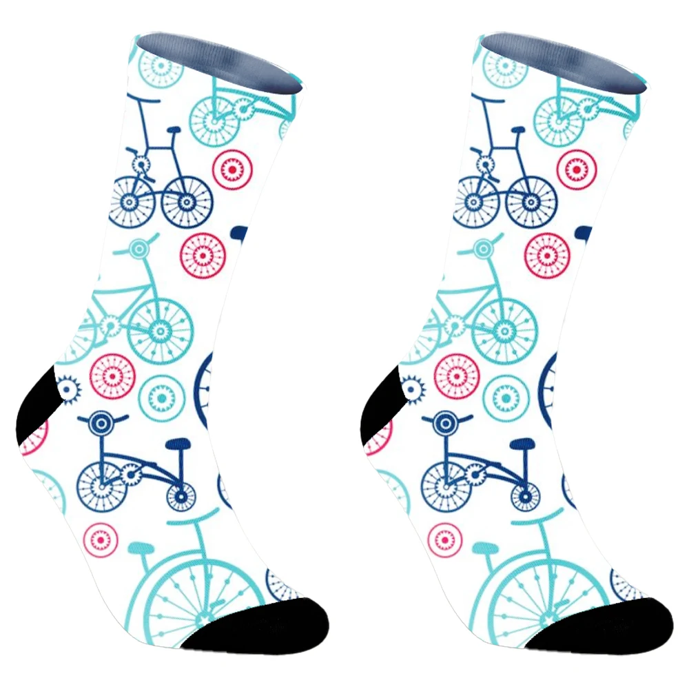 Chaussettes de dessin animé pour hommes, crâne funky, extraterrestre fantaisie, hip hop, orange, elin, cadeau tendance, nouveau, 1 paire