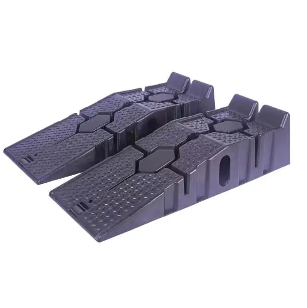 

High Quality Garage Outdoor Portable Auto Plastic Car Ramps with Heavy Duty Material Repair Ramp