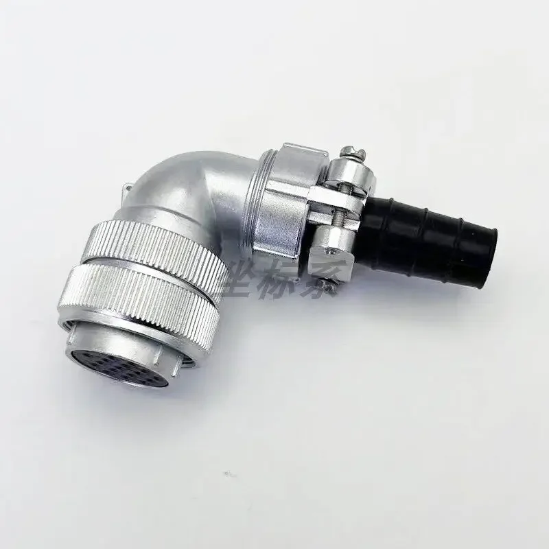 Servo motor end cable 17 pins, Weipu socket WF28K17TV encoder plug