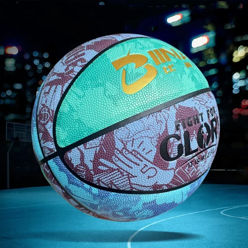 Team Match Basket Bambini Taglia 5 Basket PU Impermeabile antiscivolo Palla da allenamento per interni ed esterni Attrezzatura sportiva scolastica