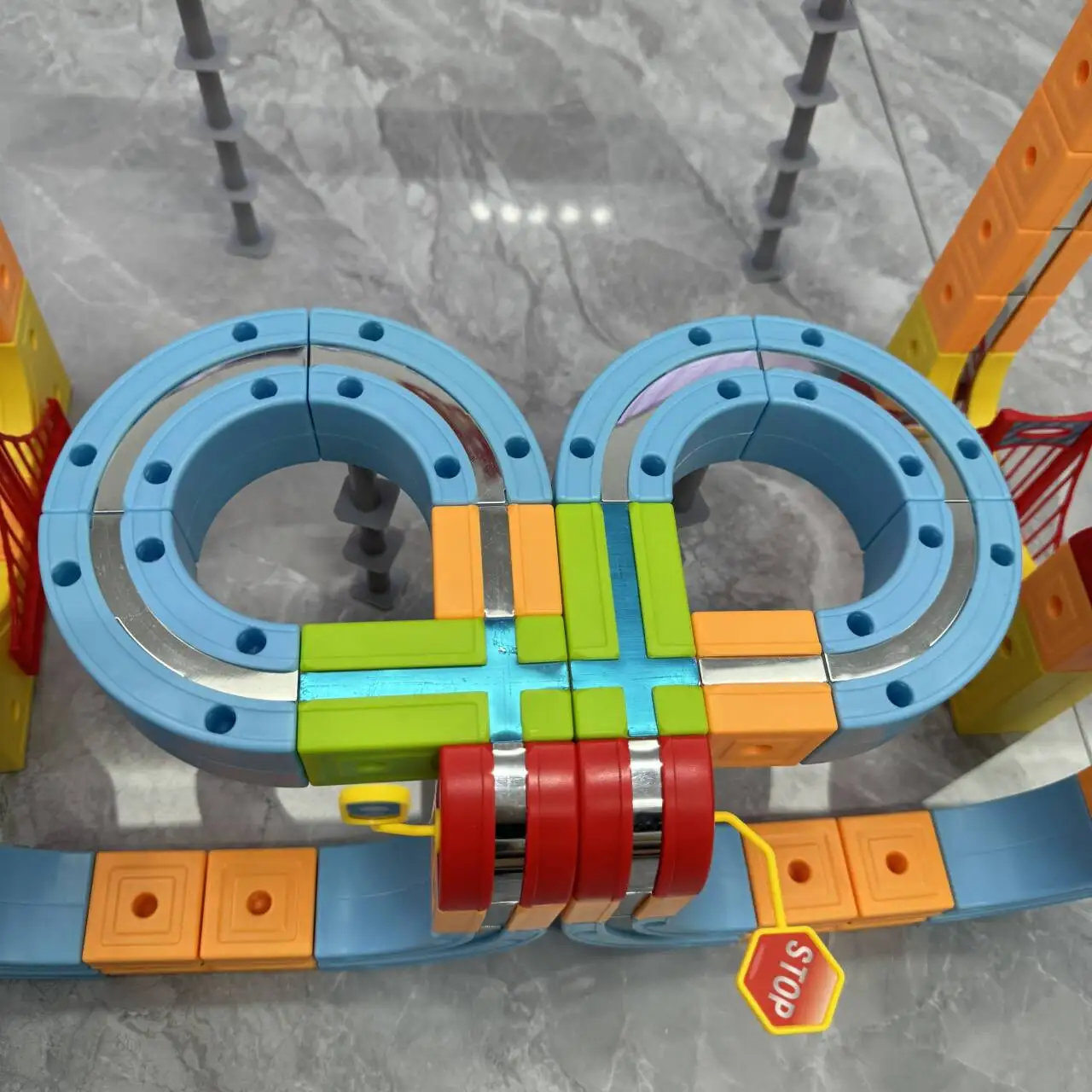DIY Magnetic Building Block Rail Car - STEM Educational Construction Toy Kids Developmental Learning Gift Montessori Toy Gift