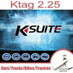 Hot ktag V2.25 Software work with K-T-A-G V7.020 EU Online Version ECU Program Tool read and write Fix Error Code Cars Trucks