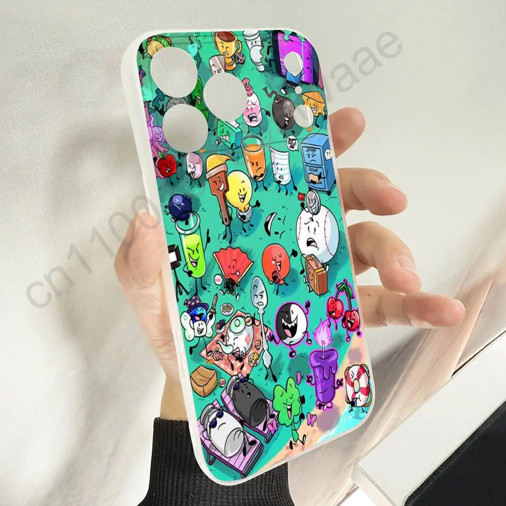 BFDI B-Battle for Dream Island حافظة لهاتف iPhone 11,16,15,14,13,17,12,Plus,E,Air,Mini,Pro,Max Magnetic Magsafe Soft Cover