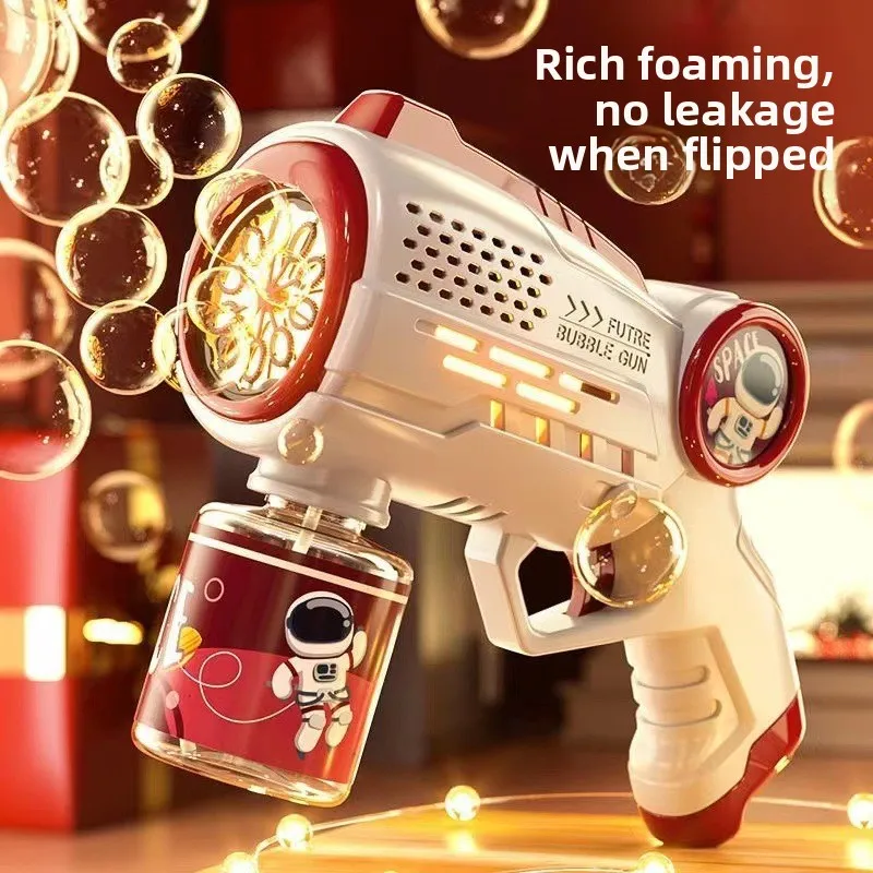 

Bubble Gun Children's Automatic Space Bubble Machine Handheld Astronaut Cartoon Electric Gatlin Blowing Bubble Toy