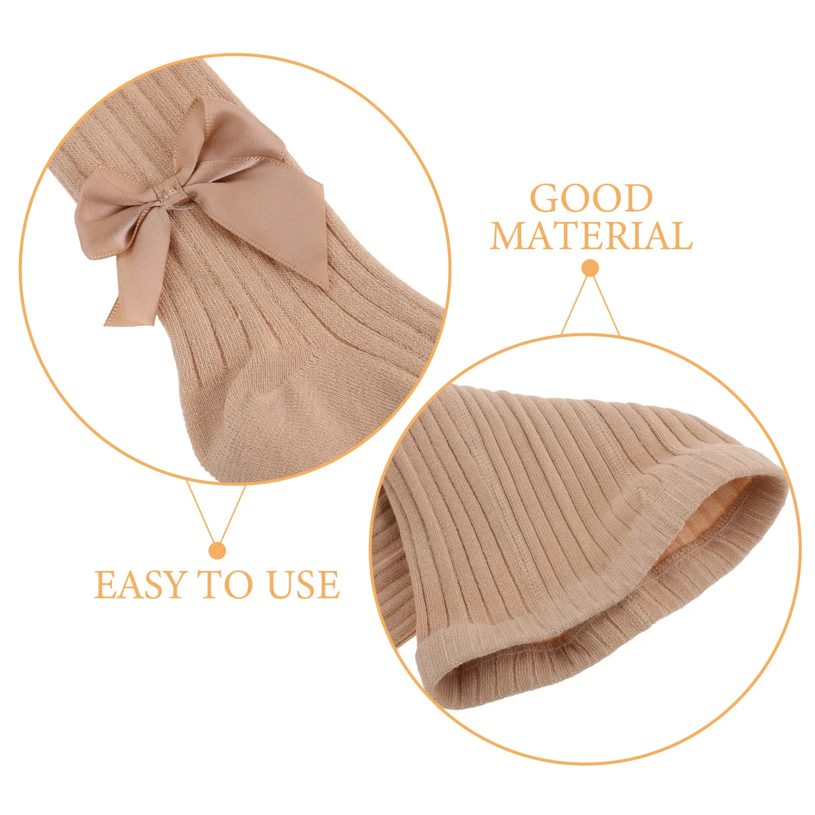 1Pair Baby Girl Leggings Bow Knee High Socks Soft Cotton One-Piece Newborn Infant Baby Toddler Long Socks for Spring Autumn