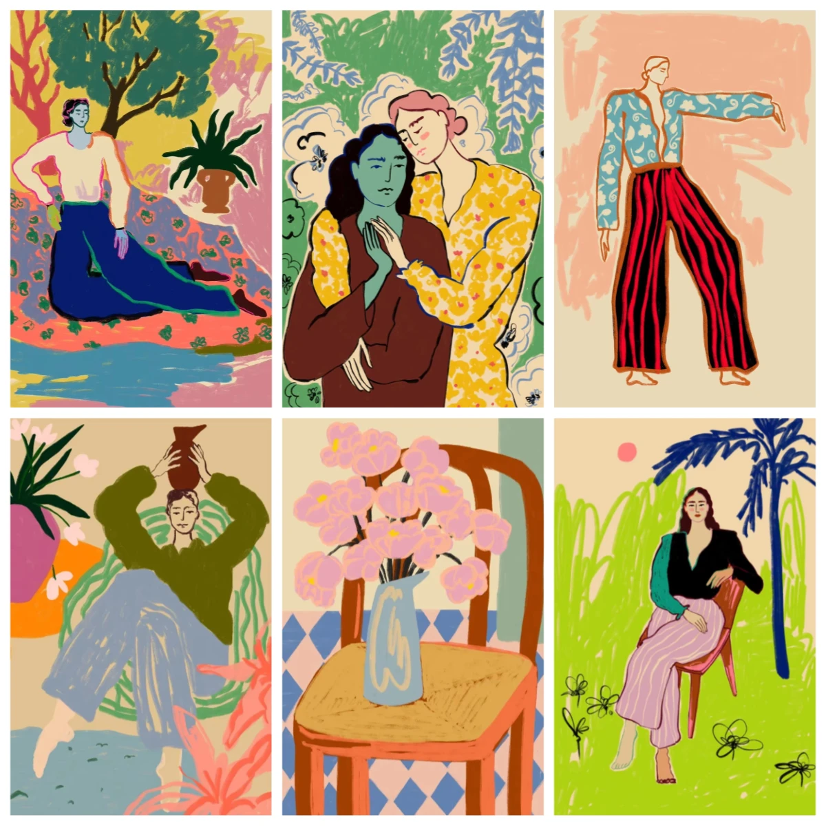 

Abstract Figure Line 500/1000/1200/2000PCS Jigsaw Puzzles Family Activity Games for Gameroom Bedroom Home Decor Gift