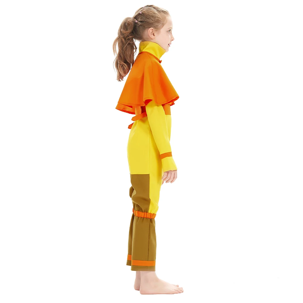 Costume de cosplay Aang Katara pour enfants, dernier maître de l'air de dessin animé, vêtements de fête d'Halloween, fantaisie de jeu de rôle pour enfants