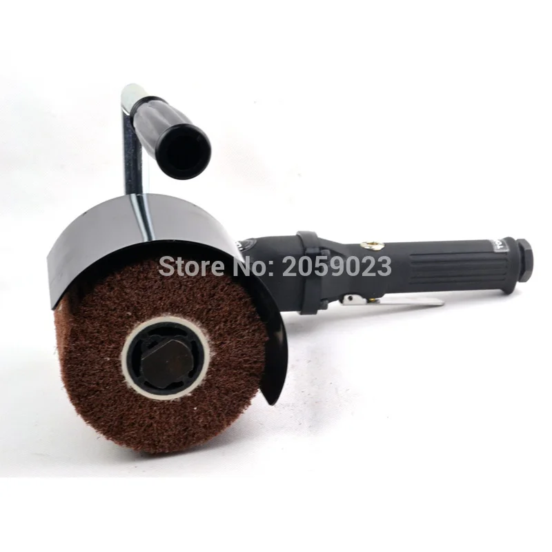 9CFM Pneumatic Wire Drawing & Polishing Machine Handheld Type Portable Air Brushed Drawing Grinder Metal Polisher TPK-1200