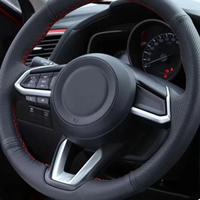 For Mazda 3 6 CX3 CX-3 CX-5 CX5 CX8 CX 9 Axela ATENZA 2017 2018 2019 3Pcs Car Steering Wheel Trim Sequins Cover Sticker view 3