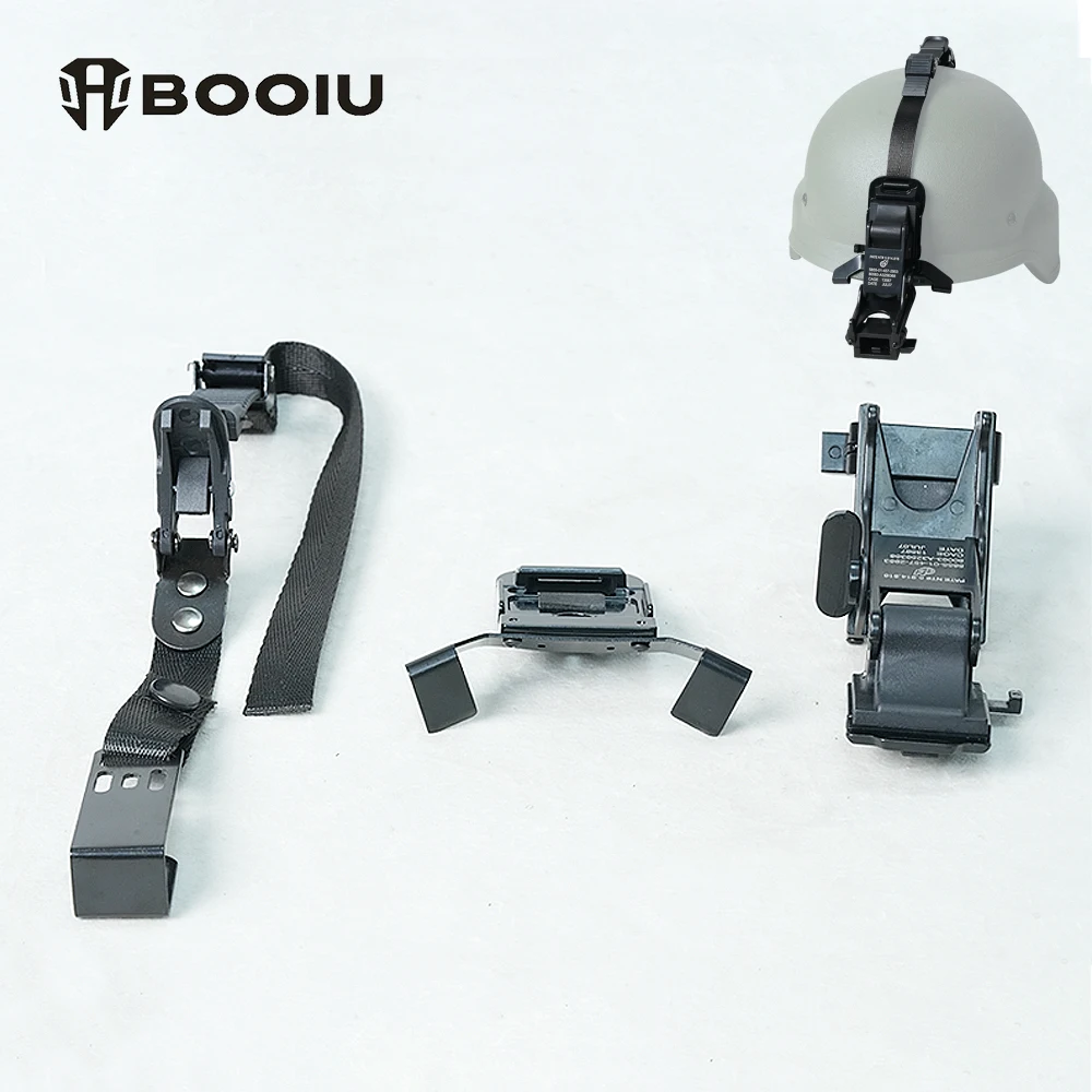 BOOIU Tactical M88/MICH Helmet Mount Set NVG Holder Fixed Belt PVS14 Aluminum Alloy Night Vision Adapter Helmet Accessories