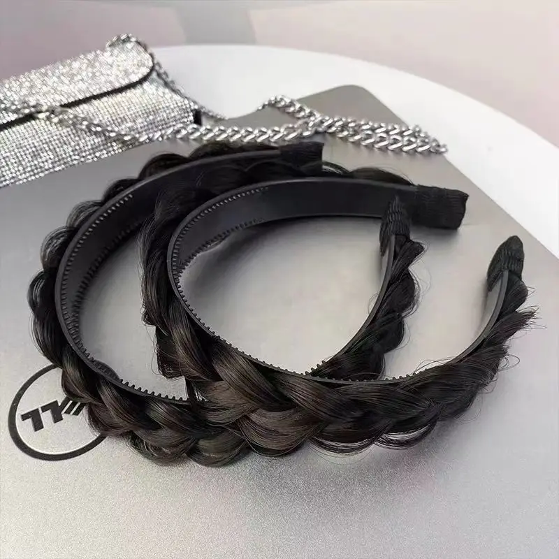 Gefälschte Haar Stirnband Fransen Perücke Pony Haarband Haarverlängerung Frauen Mädchen Clips In Haarverlängerung Haarschmuck Haarteil Clips – Detail 3