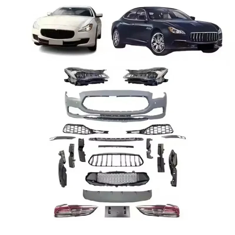 High Quality 2014-2016 Quattropor-Te LED S & Rear S Kits Front Bumper Grille Transformation 2021 Body Parts