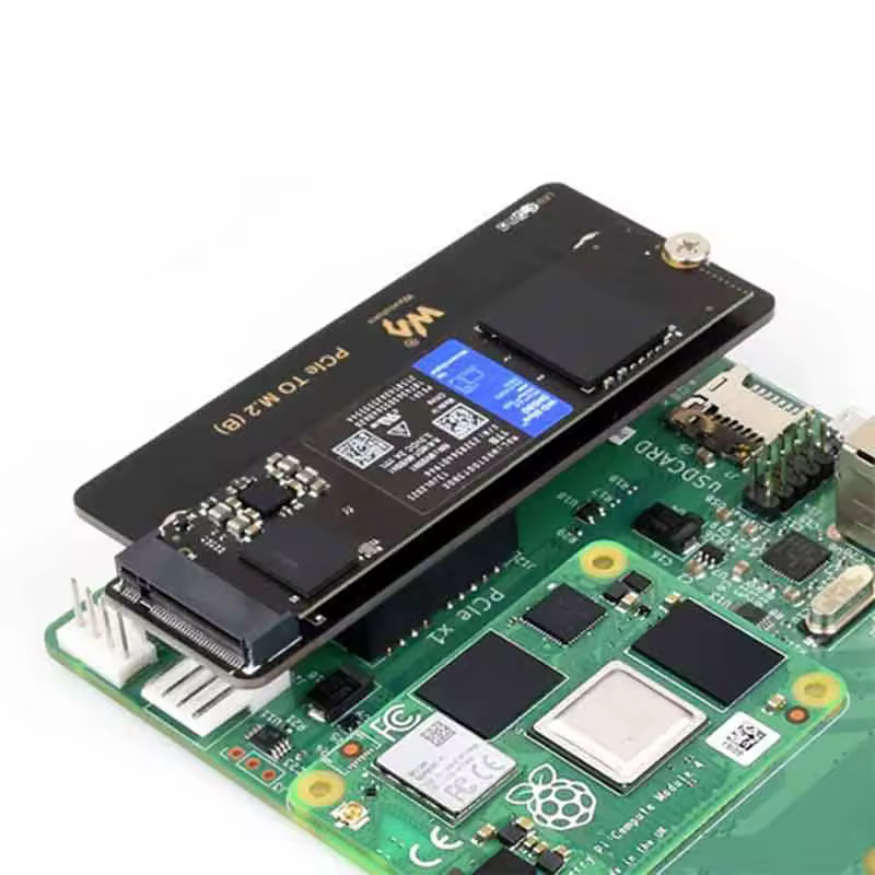 Módulo de computação Raspberry Pi 4 chapéus para placa adaptadora CM4 PCIe para M.2 NVMe SSD B