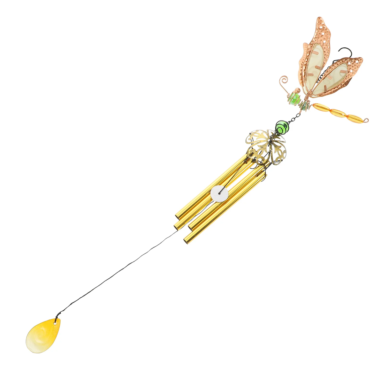

Dragonfly Night Glow Wind Chime Acrylic Hanging Decoration Garden Patio Yard Outdoor Unique Luminous Pendant Decor