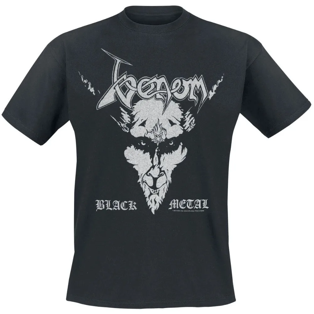 New Venom Graphic Cotton Band T-shirt Unisex Summer Short Sleeve Fashion Brand Tee Luxury Casual Vintage Tees Streetwear