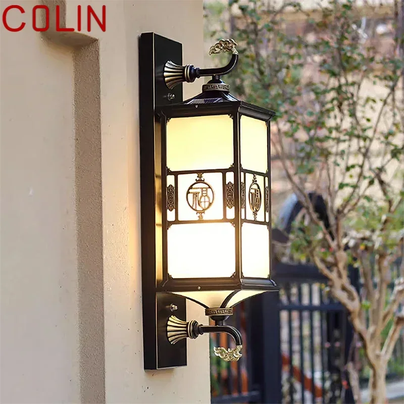 COLIN Contemporary Solar Outdoor Waterproof Wall Lamps Simplicity Creative Balcony Hallway Courtyard Villa