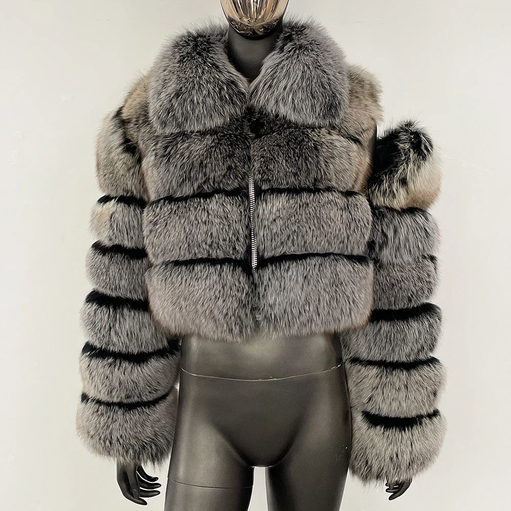 MENINA 2025 Super Hot Winter Women Luxury Thick Real Raccoon Fur Coat Natural Fox Fur Jacket Plus Size Furry Jackets Female Vest