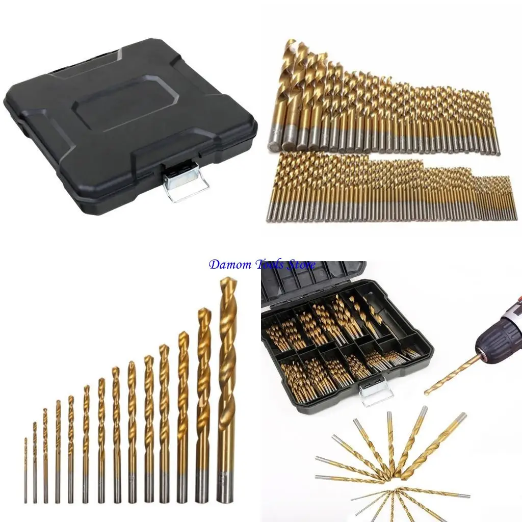 57BE Twist Drill Bit Set for Home Repair & Professional Use with Convenient Carry Box