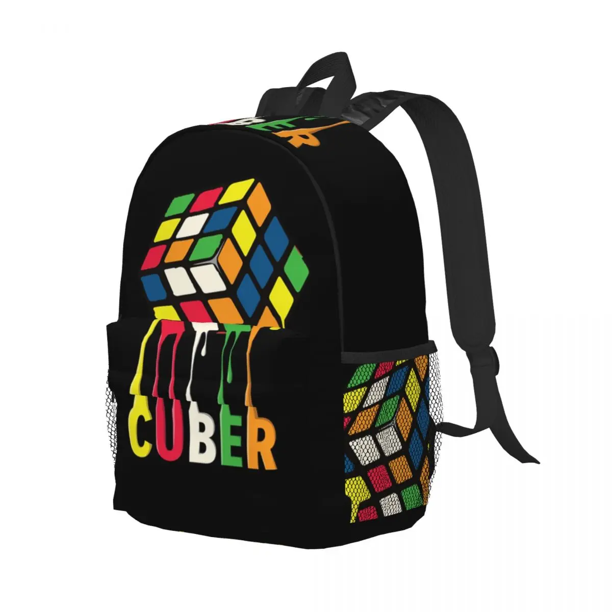 Rubix Rubiks Rubics Backpack Student Boys Girls BookBag Kids School Bag Laptop Shoulder Bags for Men Women