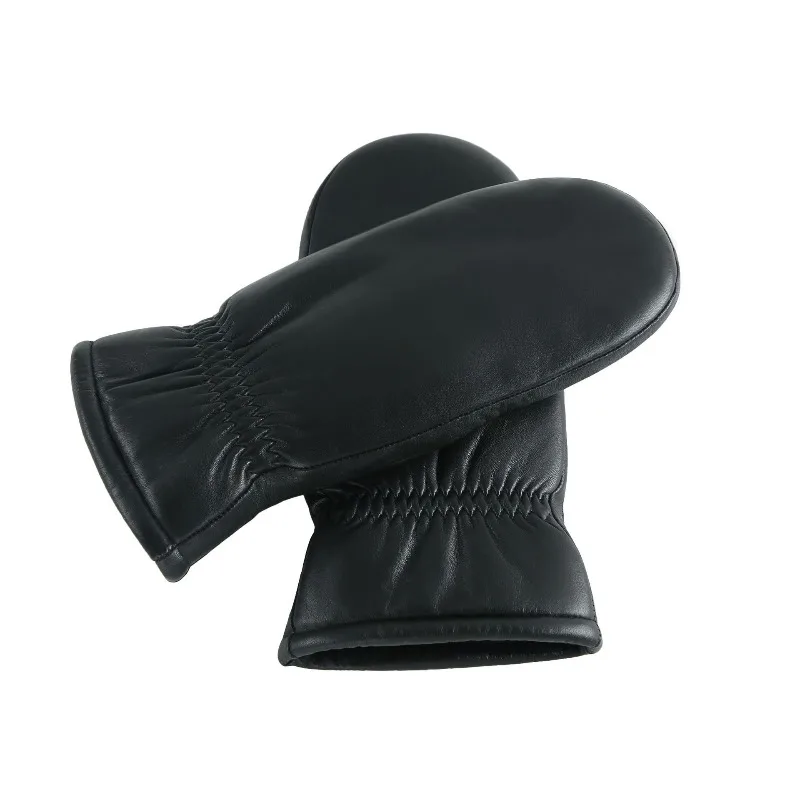 Cross-border Europe, America, Russia, Genuine Leather, Men's Sheepskin, Fur, Integrated Liner Gloves, Thickened Sheep Shearing