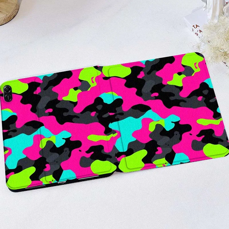 

Чехол для планшета с мультяшным камуфляжным рисунком для Huawei MatePad M5 T5 SE 11 Pro Honor Tab 5 V7 V8 X9 GT 10.1 10.8 дюймов