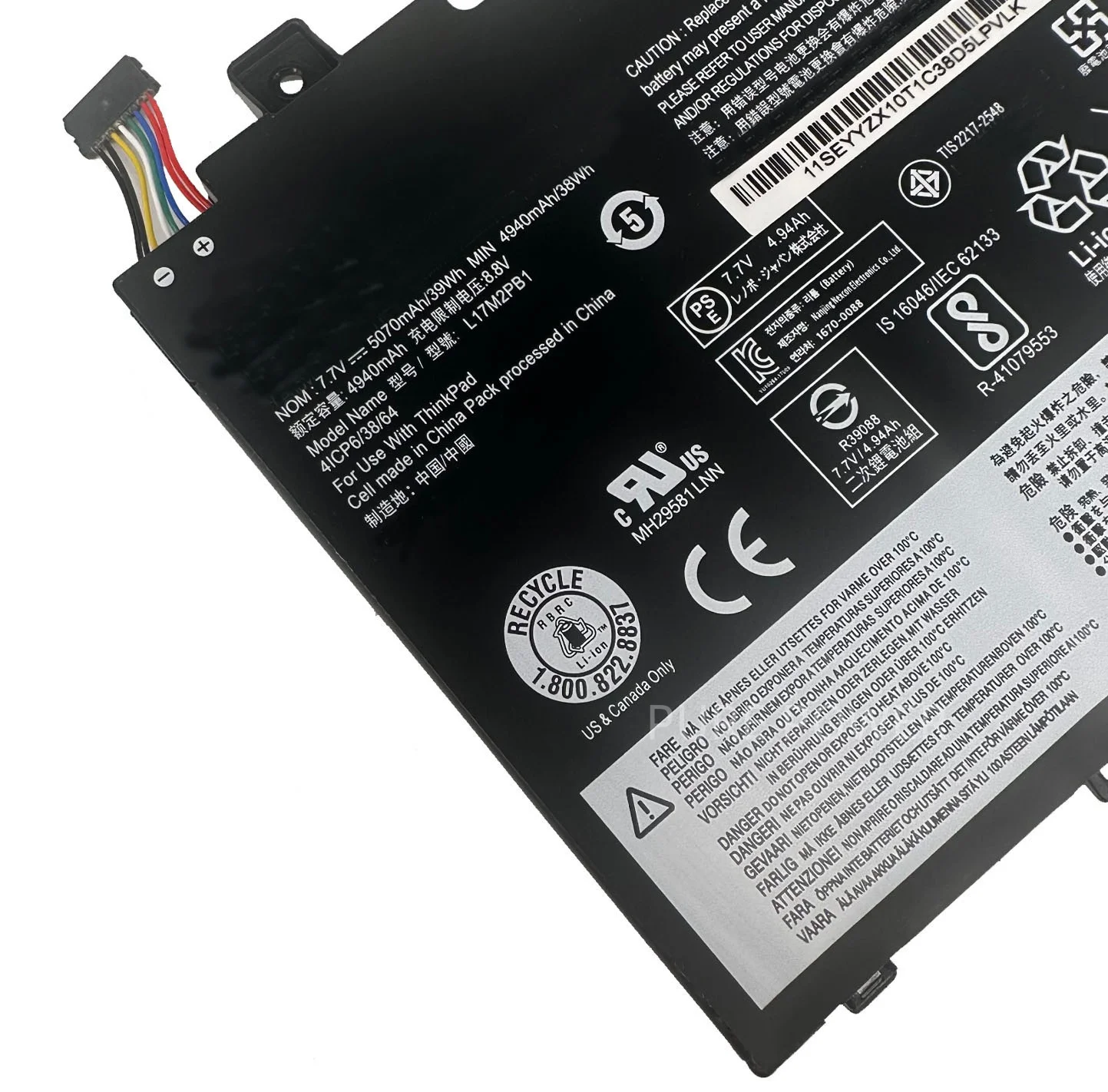 New Laptop Battery L17M2PB1 7.7V 39WH 5070mAh High Quality For Lenovo V330-14IKB 14ARR L17L2PB1 L17C2PB1