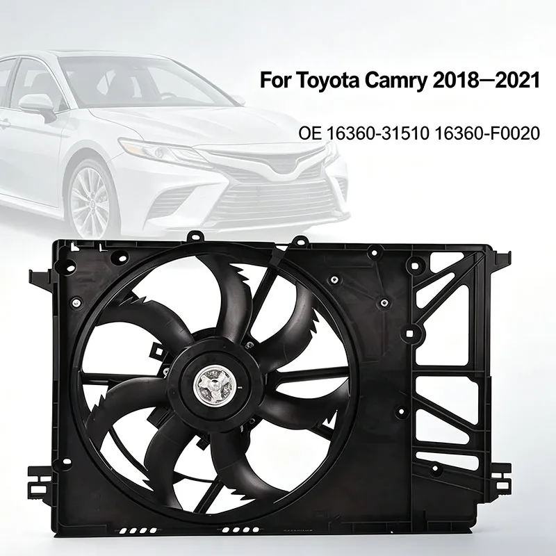 Radiator Cooling Fan Assembly For Toyota Camry 2018–2021 Lexus ES300h 2019–2022 Hybrid OE 16360-31510 16360-F0020
