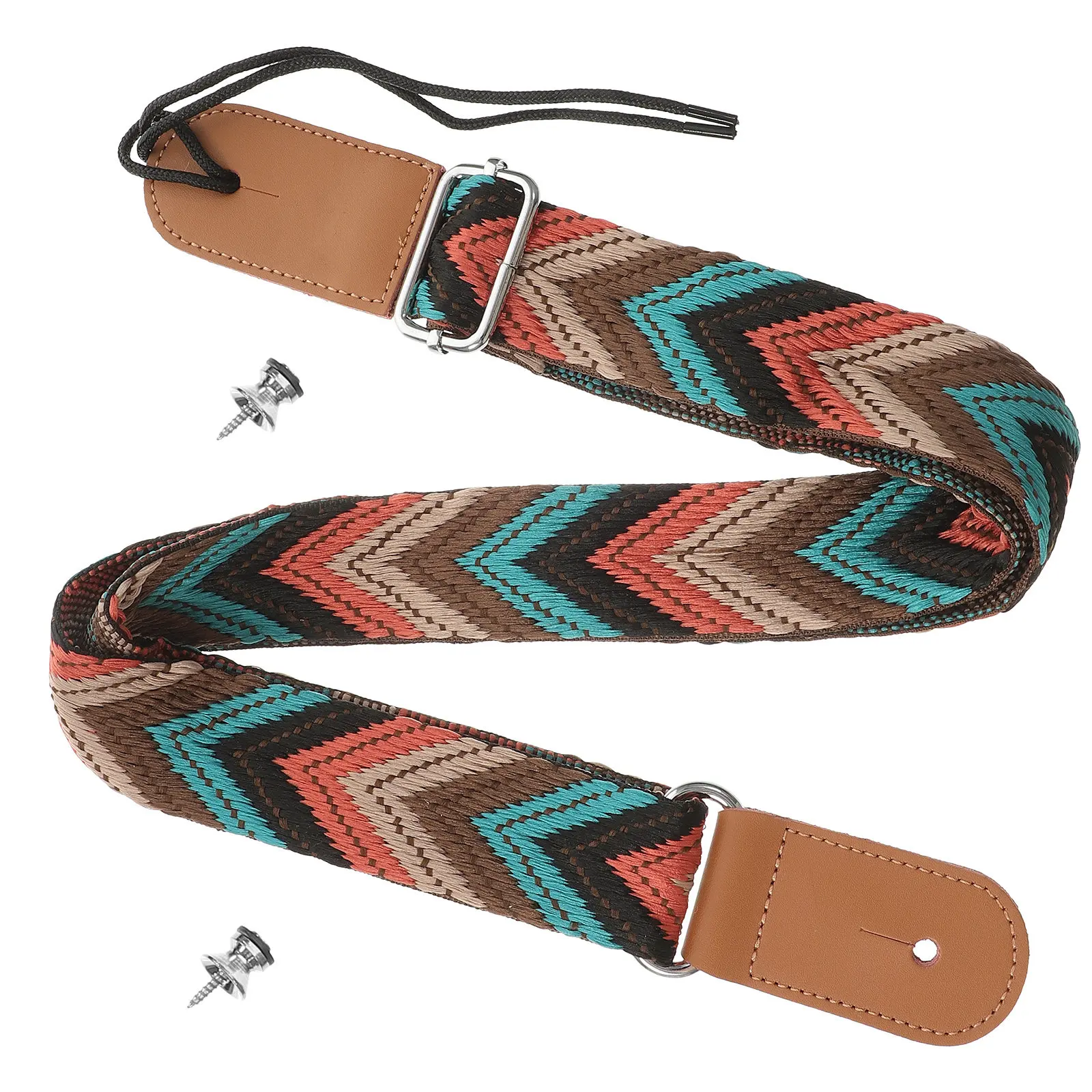 

Ukulele Strap Adjustable Guitar Instrument Strap Bohemian Style Shoulder Belt Suitable for Soprano Concert Tenor Baritone