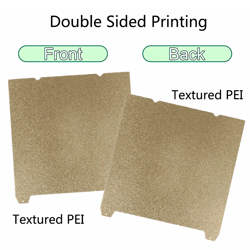 Lembar PEI untuk Creality K1, K1C/ K1 Max Pelat Cetak 235X235 310X315Mm Lembar Bertekstur Dua Sisi untuk Pelat Pembuatan Ender 3 S1 Pro