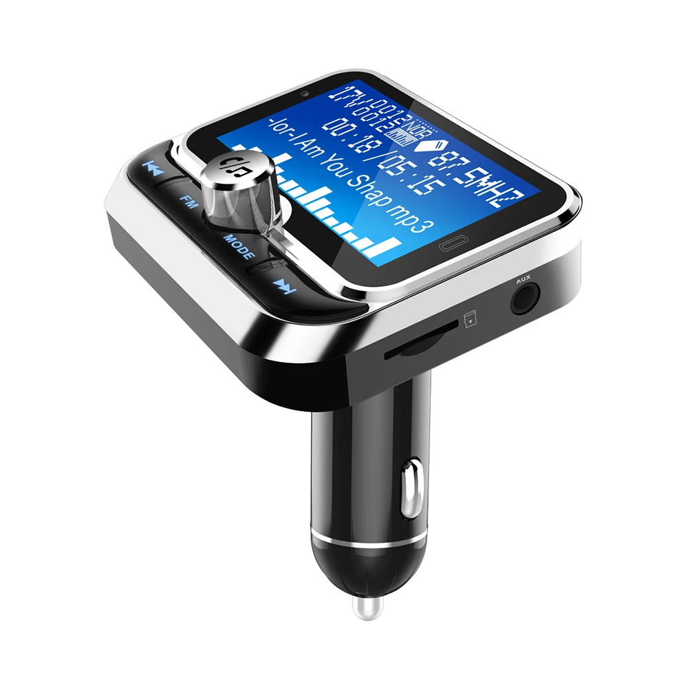 

Bluetooth Car MP3 Music EQ Player FM Transmitter Support Folder Play Wirless Handsfree Kit with LCD Screen