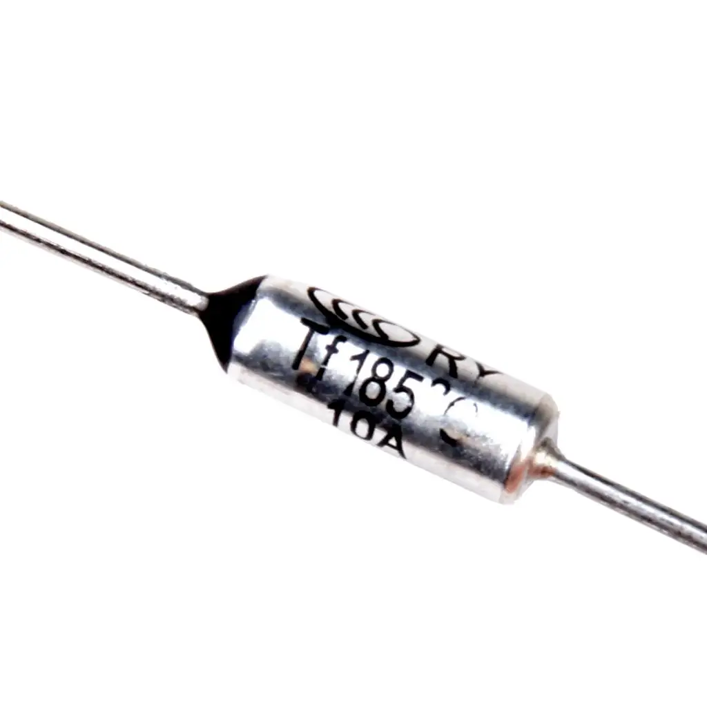 5Pcs 250V 10A 185℃ Metal Temperature Thermal Fuses for Rice Cooker