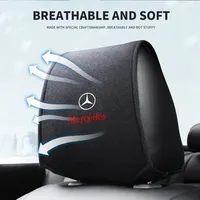 1PCS Hot car headrest cover fit for Mercedes Benz New B/C/E Class A Class C200L GLC GLK New CLA GLA Accessories Car Styling
