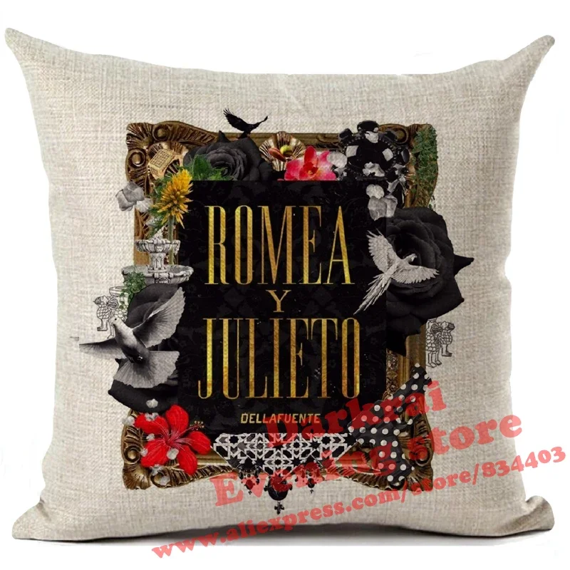 Dellafuente Pillow Case Spain Rapper Dellafuente fc Cushion Cover Decorative Pillows For Sofa Home Decor Pillowcase