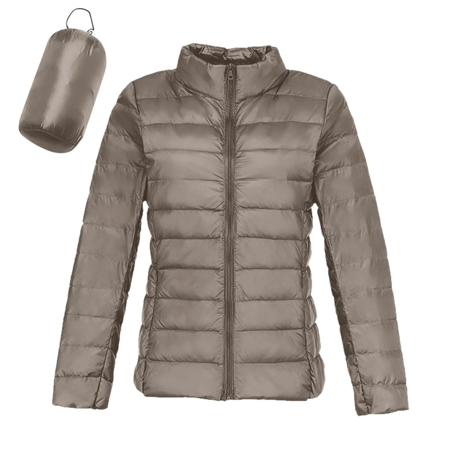 Chaqueta de otoño para mujer, abrigos acolchados ultraligeros y plegables, Parkas ajustadas coreanas cálidas para primavera