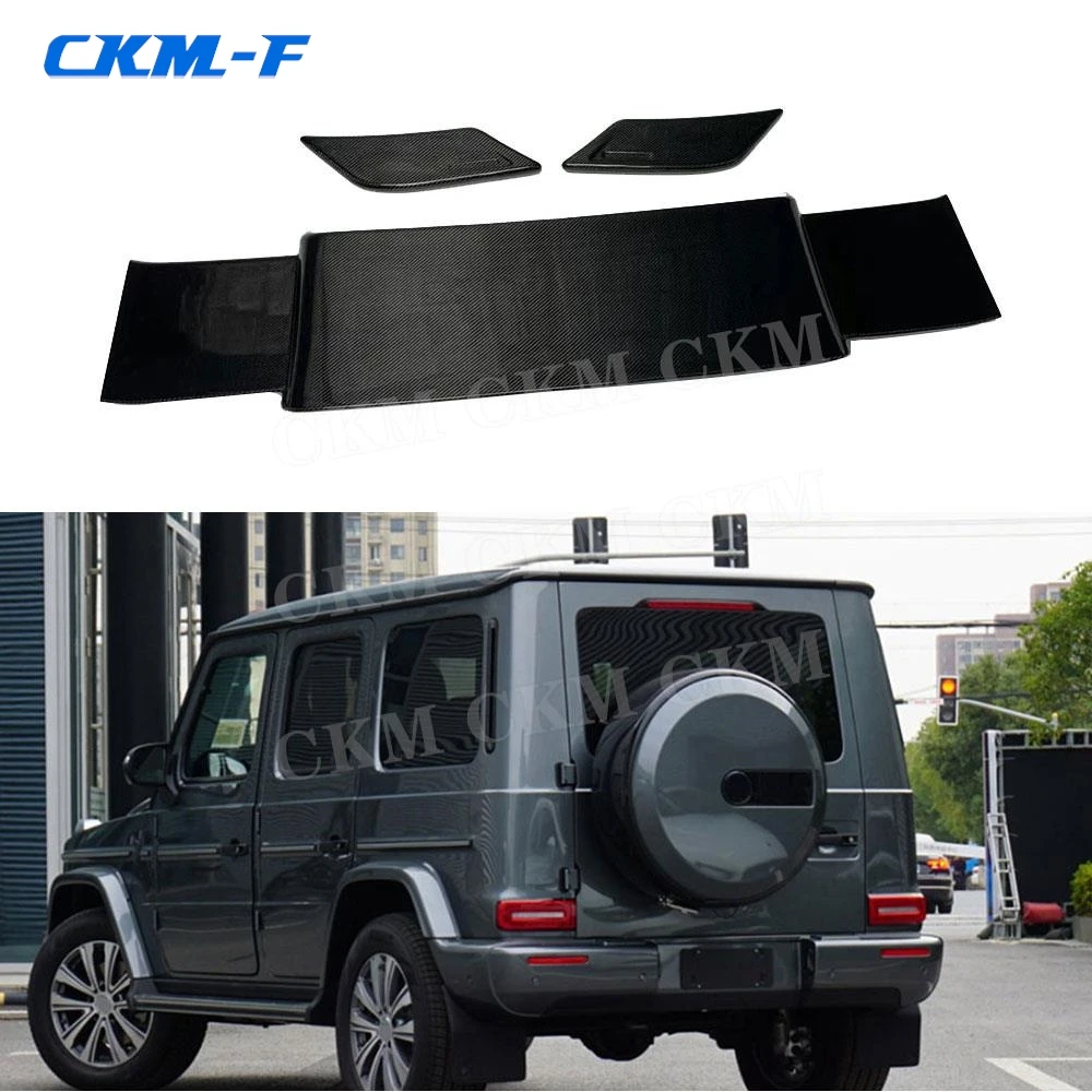 

Carbon Fiber B Style Car Rear Roof Spoiler Wing For Benz G CLASS W464 G500 G550 G900 G63 G65 2019-2021 Top Tail Wing Accessories