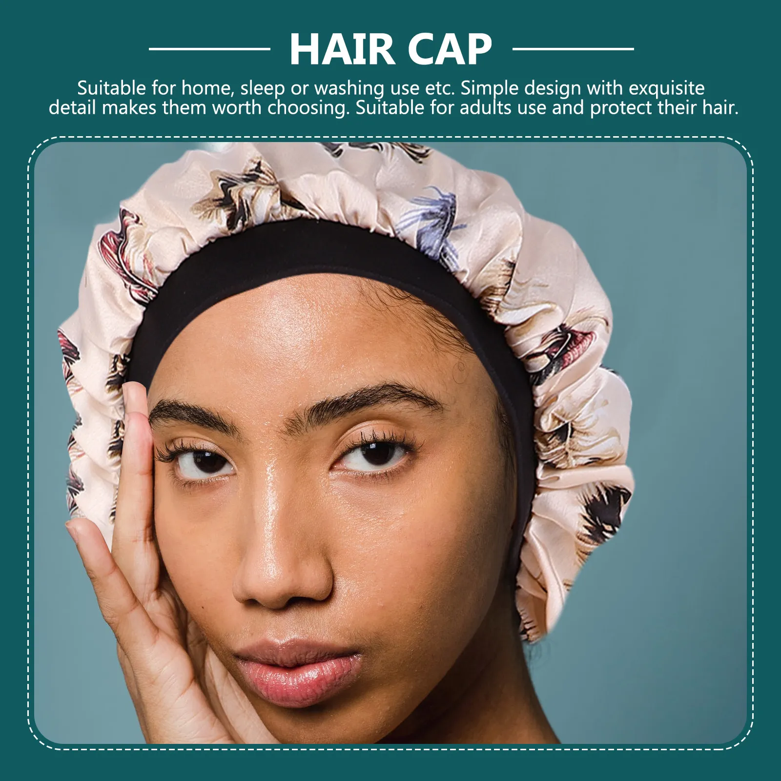 

2 шт. эластичных головных повязок для ухода за волосами для женщин, легкая шапочка для сна, защита лица при макияже и умывании, креативная шапочка для длинных волос