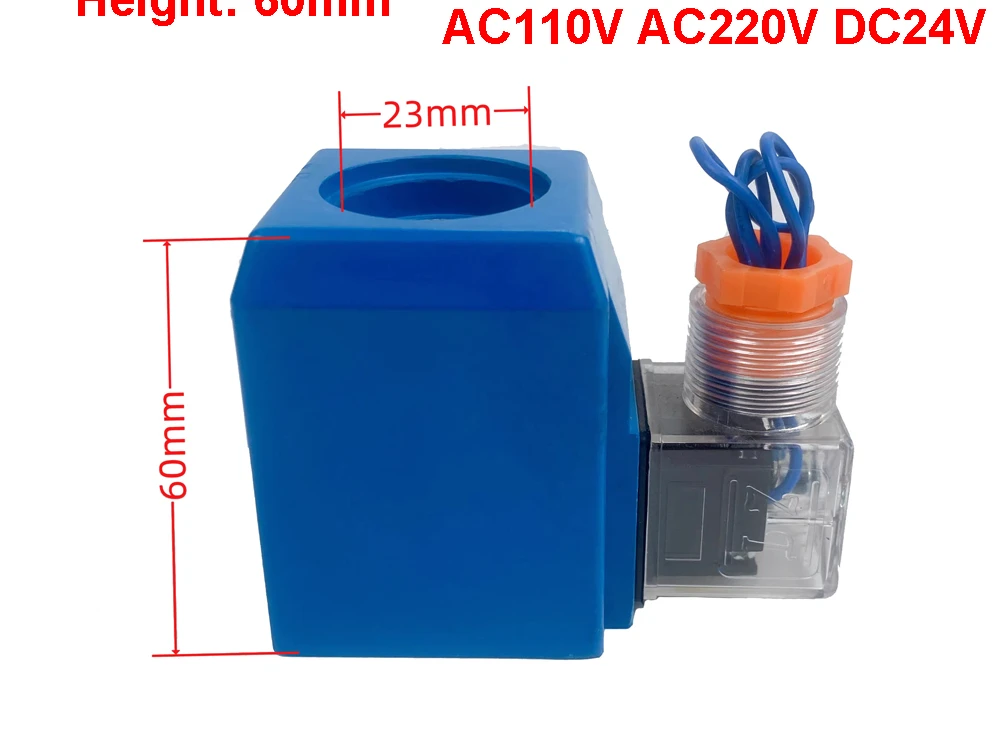 Can Replace Eaton DG4V-3 H-507848 Solenoid Valve Coil 23mm Inner Diameter 60mm Height AC110V AC220V DC24V 30W