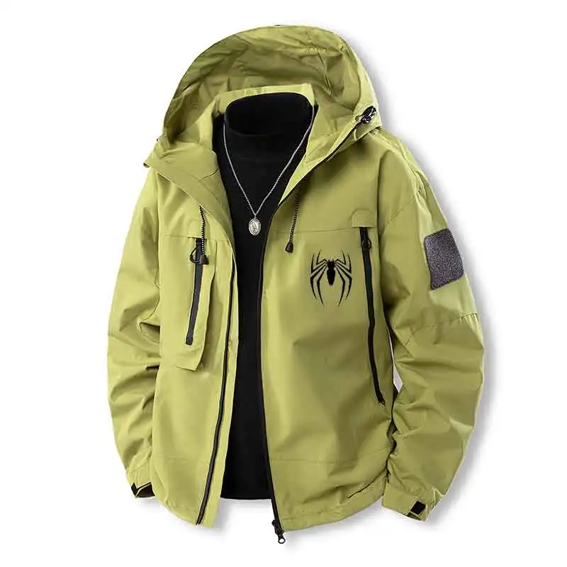 

Spring and Autumn Men's Zip Cardigan Jacket Popular Hooded Trench Coat Fashion Street Jacket Daily Leisure Sports Outdoor