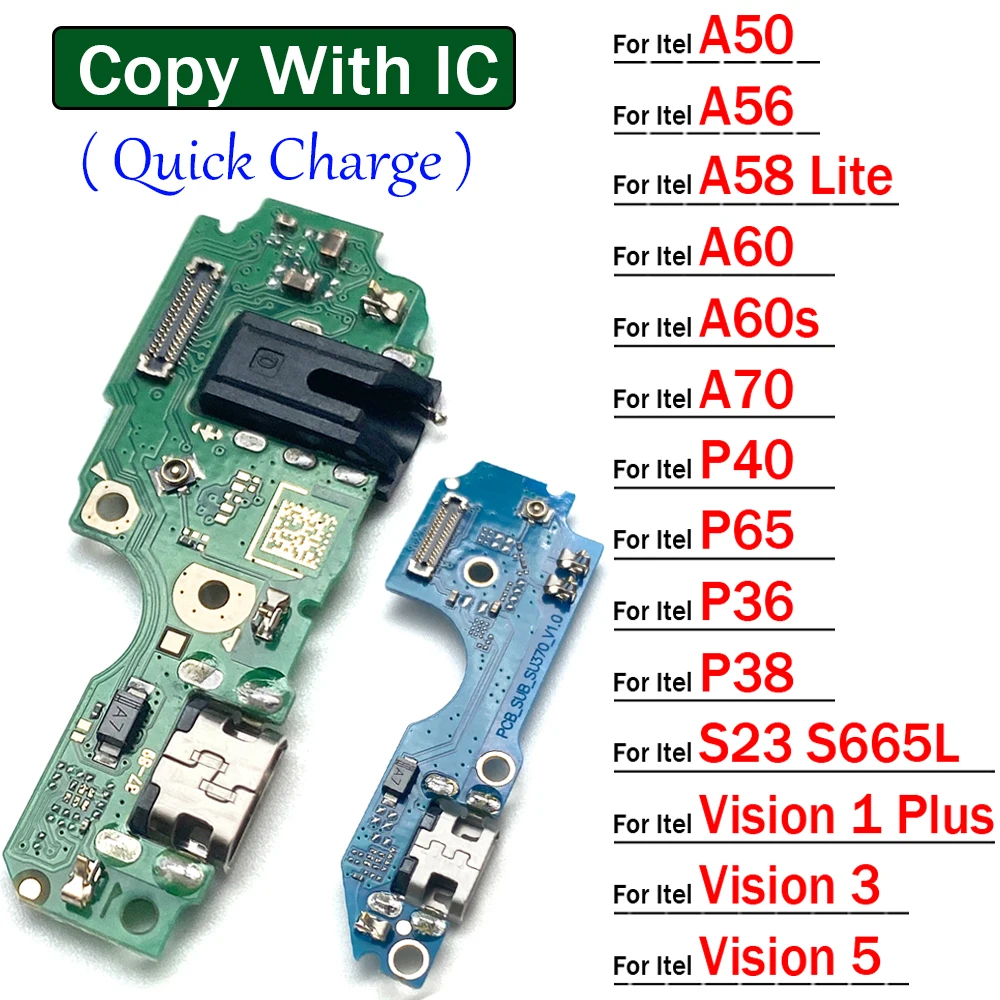 

USB-разъем для зарядки, порт, док-станция, гибкий кабель для Itel A50 A56 A58 A60 A60s A70 Lite P40 P65 P36 P38 S23 Vision 1 3 5 Plus