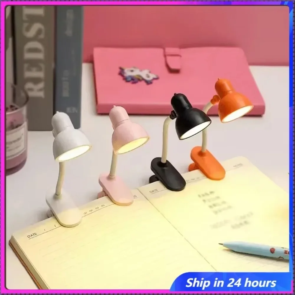 Piccola libreria Lampada da scrivania con luce notturna Lampada da scrivania a LED con alimentazione a batteria Lampada da lettura per libreria Lampada da scrivania portatile regolabile per casa  