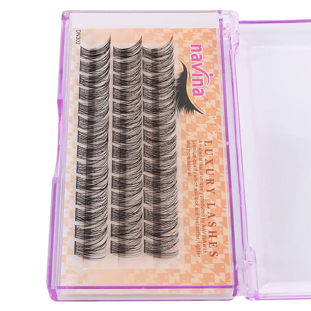 42 Cluster/doos 0,07 Dikte Valse Wimpers Natuurlijke Lange Geknoopt/Knoop Gratis Fuax Nertsenhaar C Krul Handgemaakte Oogmake-up Gereedschap