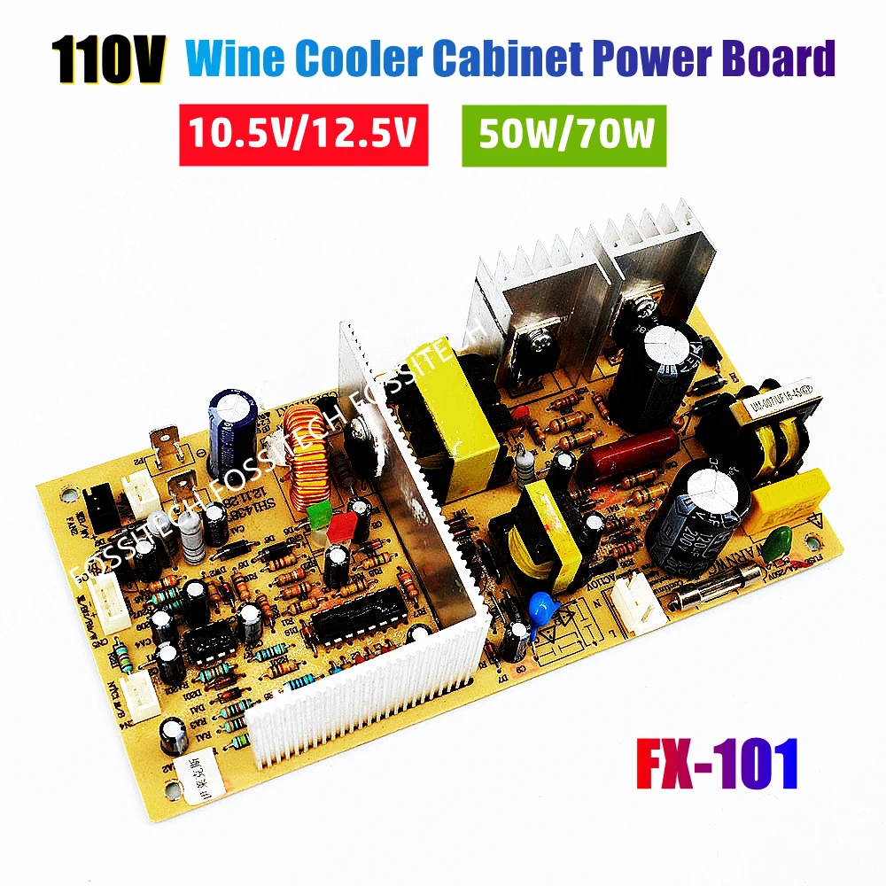 Armário do Refrigerador do Vinho Vermelho Placa de Controle do Poder do Refrigerador do Vinho Placa de Computador 110v 70w 50w Fx101 12.5v 10.5v